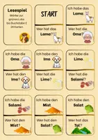 Vorschau - Spiele - Lesespiel: grüne Lola - Klasse 1 - Seite 1
