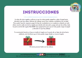 Vista previa - Hojas de trabajo - Qué tienen los regalos y esferas de Navidad PDF - página 2