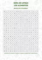 Vorschau - Spiele - Sopa de letras - los alimentos - Deckblatt