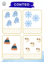 Vista previa - Manualidades / Dibujos para colorear - Material INVIERNO - página 3