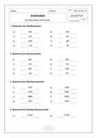 Vorschau - Arbeitsblätter - Vorwissen - Runden - Arbeitsblätter - Seite 1