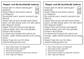 Vorschau - Arbeitsblätter - 3 Adventgeschichten für Hefteinträge | Leseverständnis Klasse 1 + 2 - Seite 2