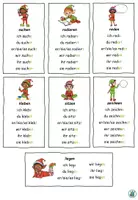 Vorschau - Arbeitsblätter - Verbformen "Was machen die Elfen in der Schule?" DaZ / DaF / Deutsch - Seite 2