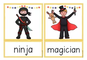 Vorschau - Fördermaterial/Inklusion - Carnival - Englisch - 17 Bildkarten (Karneval/Fasching) - Seite 1