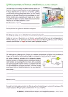 Vorschau - Unterrichtsreihen - Stromkreise 7 - Widerstände in Reihen / Parallel (PDF, DOCX, Musterlösung) - Deckblatt