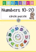Vorschau - Fördermaterial/Inklusion - Circle puzzle numbers 10-20 - Legekreis - Deckblatt