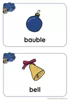 Aperçu - Présentation / Support pour le tableau - Christmas in Devon - FLASHCARDS & WORDCARDS - Page 1