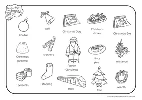 anteprima - Esercizi - Christmas in Devon - PICTURE DICTIONARY WORDMATS - Pagina 2