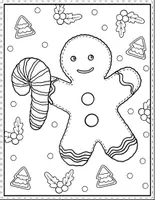 Vorschau - Arbeitsblätter - Gingerbread Coloring Pages Set | Holiday Fun & Fine Motor Skills - Seite 3