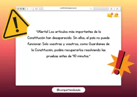 Vista previa - Unidades / Secuencias / Situaciones de Aprendizaje - ESCAPE ROOM. Constitución Española - página 1