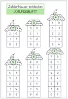 Vorschau - Arbeitsblätter - Zahlenhäuser 2-10: Zahlzerlegung - Arbeitsblätter + Legematerial - Seite 3