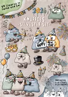 Vorschau - Mal- und Bastelvorlagen - Knuffies „Weihnachts/ Neujahrs“ Bundle - Seite 1