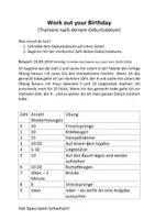 Vorschau - Anderer Materialtyp - Work out your Birthday - Deckblatt