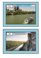 Vorschau - Arbeitsblätter - Flüsse und Gebirge: Arbeitsblätter (2-fach-differenziert, inkl. Lösungen) - Seite 1