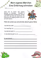 Vorschau - Arbeitsblätter - Mein eigenes Märchen - Eine Einleitung schreiben - Seite 1