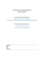 Vorschau - Stundenentwürfe - Unterrichtsentwurf/ Unterrichtsbesuch UB PoWi Talkshow - Deckblatt