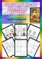 Vista previa - Unidades / Secuencias / Situaciones de Aprendizaje - FECHAS ESPECIALES_NAVIDAD_Casitas calendario de Adviento - Portada