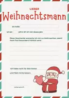 Vorschau - Arbeitsblätter - Mein Wunschbrief an den Weihnachtsmann – ab Klasse 2 - Deckblatt
