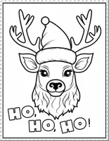 Vorschau - Arbeitsblätter - REINDEER Coloring Pages Set | Christmas Holiday Fun - Seite 3