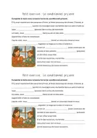 Vorschau - Arbeitsblätter - Petit exercice: Lückentext zum Conditionnel présent - Deckblatt