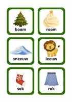 Voorbeeld - Kerst Rijm Memory – Spelend Leren met Woorden - Pagina 2