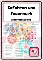 Vorschau - Stundenentwürfe - Gefahren von Feuerwerk / Silvester / Neujahr / Aufklärung - Deckblatt