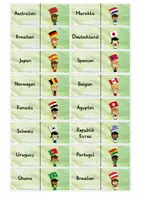 Vorschau - Spiele - Fußball-WM 2026 / Kontinente: Domino-Spiel (Länder & Flaggen) - Sachunterricht - Kl. 2/3 - Seite 3