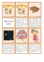 Vorschau - Anderer Materialtyp - Hänsel und Gretel Bild-Textzuordnung (Legematerial) - Seite 1