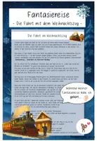 Vorschau - Präsentationen/Tafelbilder - Fantasiereise - Die Fahrt mit dem Weihnachtszug - Deckblatt