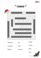 Vorschau - Arbeitsblätter - Weihnachten Suchsel Klasse 2-4 - Seite 3