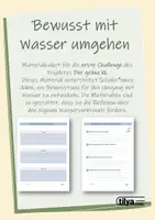 Vorschau - Arbeitsblätter - Nachhaltigkeitsprojekt: Bewusst mit Wasser umgehen (1. Woche) - Deckblatt