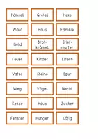 Vorschau - Anderer Materialtyp - Hänsel und Gretel Wörter mit individueller Auftragskarte - Seite 3