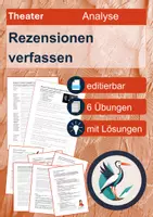 Vorschau - Arbeitsblätter - Aufführungsanalyse - Materialpaket - editierbar - Seite 1