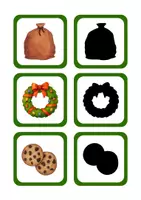 Voorbeeld - Kerst Schaduw Memory - Herkennen en Koppelen - Kleuters - Pagina 3