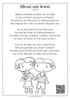 Vorschau - Anderer Materialtyp - Hänsel und Gretel Liedtext (Diff. Kopiervorlagen) - Seite 2
