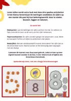 Voorbeeld - Cijfer kaarten met klei, pepernoten en schoorstenen - Pagina 1