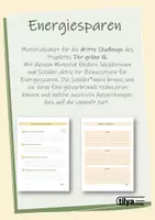 Vorschau - Arbeitsblätter - Nachhaltigkeitsprojekt: Energiesparen (3. Woche) - Deckblatt