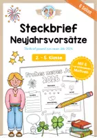 Vorschau - Arbeitsblätter - Steckbrief: Vorsätze für das Jahr 2026 - Deckblatt
