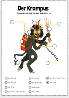 Vorschau - Arbeitsblätter - Nikolaus und Krampus: Wortschatz, Lesetext, Arbeitsblätter (DaF/DaZ) - Seite 2