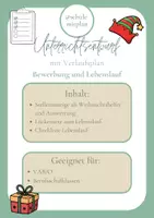 Vorschau - Stundenentwürfe - Stellenanzeige auswerten & Lebenslauf schreiben (Unterrichtsentwurf) - Deckblatt