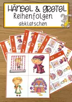Vorschau - Anderer Materialtyp - Hänsel und Gretel Reihenfolgen abklatschen - Deckblatt