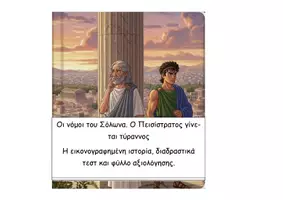 Προεπισκόπηση - Διαδραστικό υλικό - 13 Oι νόμοι του Σόλωνα, Πεισίστρατος - Ιστορία Δ - Εξώφυλλο