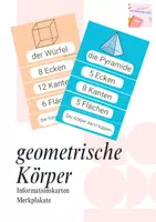 Vorschau - Arbeitsblätter - Geometrische Körper - Merkplakate - Deckblatt
