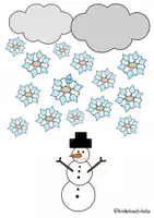 Vorschau - Arbeitsblätter - Wie entsteht Schnee? ❄️ Einfache Bewegungsgeschichte + Bilder - Deckblatt