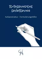 Vorschau - Arbeitsblätter - Textgebundene Erörterung (Aufsatzstruktur, Formulierungshilfen) - Deckblatt
