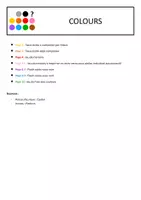 Aperçu - Jeux - ANGLAIS A1 Vocabulaire - Les couleurs - Page 1