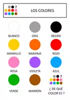 Aperçu - Jeux - ESPAGNOL A1 Vocabulaire - Les couleurs - Page de couverture