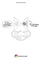 Vorschau - Mal- und Bastelvorlagen - Lesezeichen Ecke – Koala - Seite 1