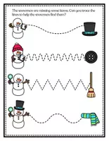 Vorschau - Arbeitsblätter - SNOWMEN Scavenger Hunt Game | Winter Worksheets - Seite 2