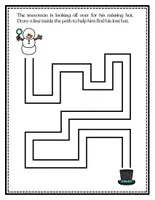 Vorschau - Arbeitsblätter - SNOWMEN Scavenger Hunt Game | Winter Worksheets - Seite 3